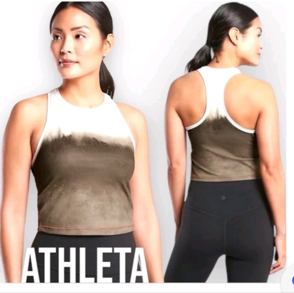 Athleta Shanti Watercolor Crop